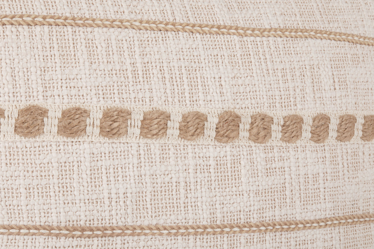ML Lago Ivory/Natural 22x22 Throw Pillow (Set of 2) by Classic Home at Eve Furniture
