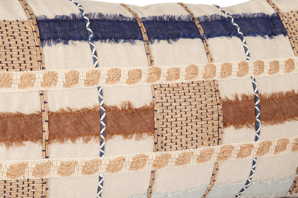 ML Stratton Blue Multi Multiple Sizes Throw Pillow (Set of 2) by Classic Home at Eve Furniture