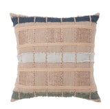 ML Stratton Natural/Blue Multi Multiple Sizes Throw Pillow (Set of 2) by Classic Home at Eve Furniture