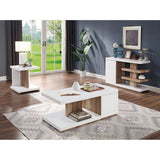 Moa White/Natural Tone Sofa Table