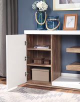 Moa White/Natural Tone Sofa Table by Furniture of America at Eve Furniture