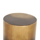 Moab 15" Side Table in Oxidized Brass by Home Trends & Design at Eve Furniture