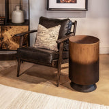 Moab 15" Side Table in Oxidized Brass by Home Trends & Design at Eve Furniture