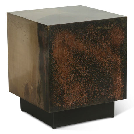 Moab 20" Side Table in Oxidized Copper by Home Trends & Design at Eve Furniture