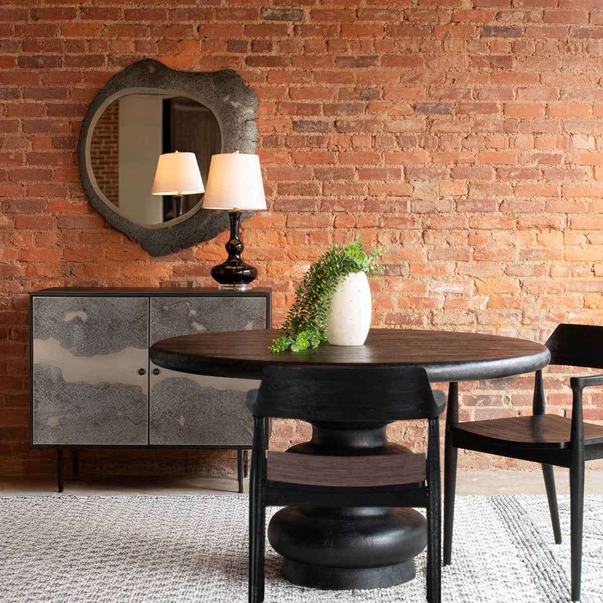 Moab 39" Bar Cabinet in Oxidized Black by Home Trends & Design at Eve Furniture
