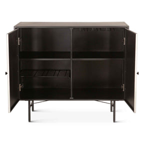 Moab 39" Bar Cabinet in Oxidized Black by Home Trends & Design at Eve Furniture