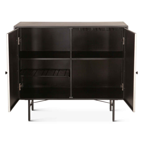 Moab 39" Bar Cabinet in Oxidized Black by Home Trends & Design at Eve Furniture