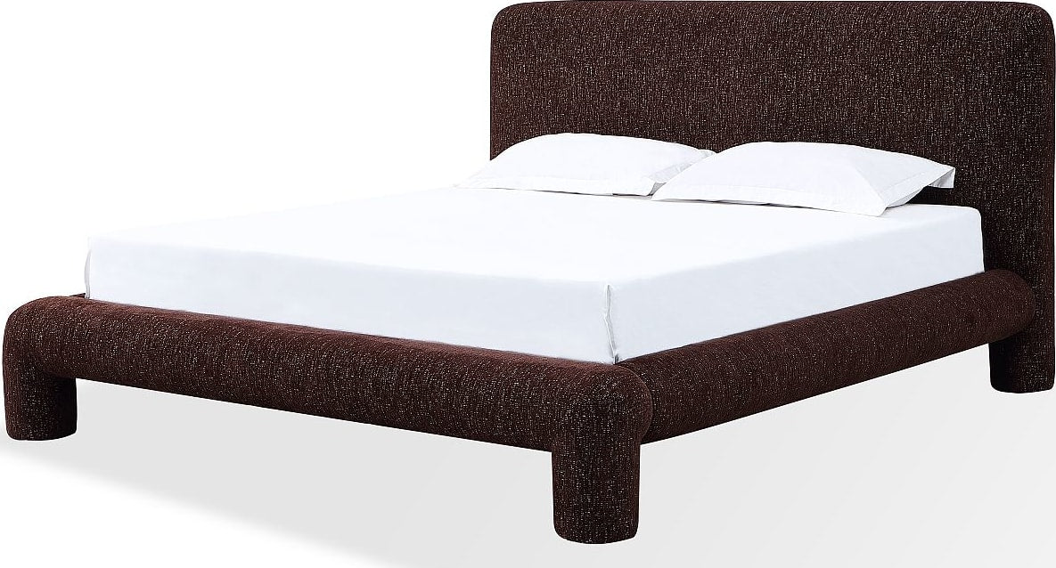 Mocoa Mongoose King Fully Upholstered Platform Bed by Modus Furniture at Eve Furniture