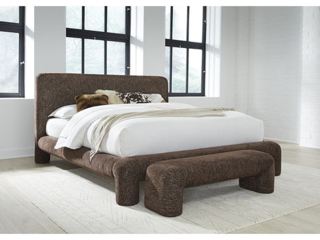 Mocoa Mongoose Queen Fully Upholstered Platform Bed by Modus Furniture at Eve Furniture