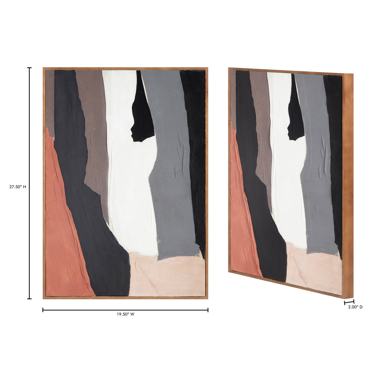 Moda Multicolor 2 Framed Painting by Moe's Home at Eve Furniture