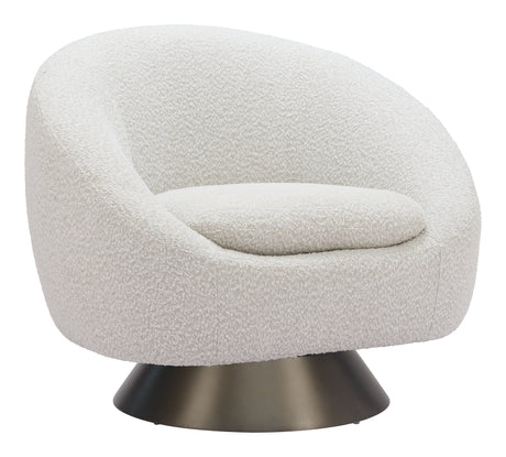 Modan Misty Gray Swivel Chair by Zuomod at Eve Furniture