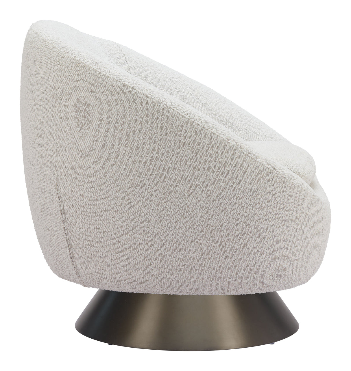 Modan Misty Gray Swivel Chair by Zuomod at Eve Furniture