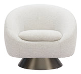 Modan Misty Gray Swivel Chair by Zuomod at Eve Furniture