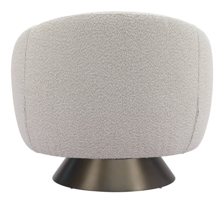 Modan Misty Gray Swivel Chair by Zuomod at Eve Furniture
