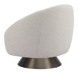 Modan Misty Gray Swivel Chair by Zuomod at Eve Furniture