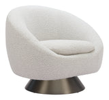 Modan Misty Gray Swivel Chair by Zuomod at Eve Furniture
