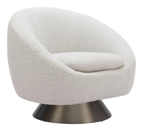 Modan Misty Gray Swivel Chair by Zuomod at Eve Furniture