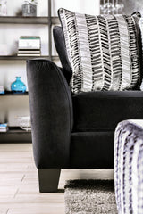 Modbury Black Sectional by Furniture of America at Eve Furniture