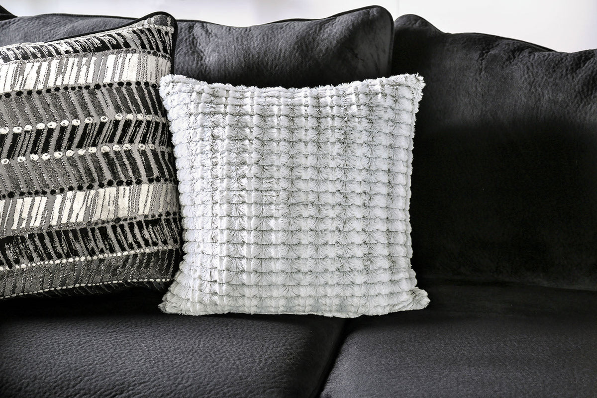 Modbury Black Sectional by Furniture of America at Eve Furniture