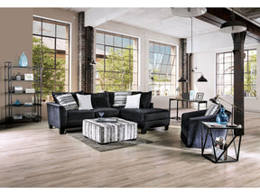 Modbury Black Sectional by Furniture of America at Eve Furniture