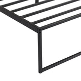 Modern Black Cal King Platform Bed Frame by Malouf at Eve Furniture
