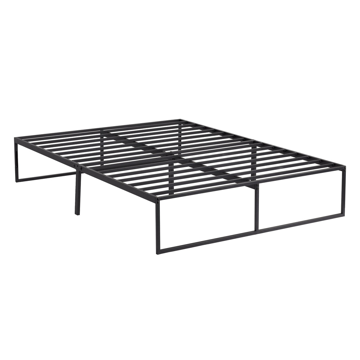 Modern Black Full Platform Bed Frame by Malouf at Eve Furniture