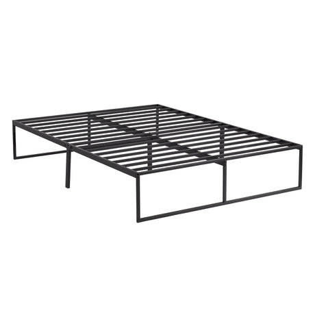 Modern Black Full Platform Bed Frame by Malouf at Eve Furniture