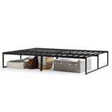 Modern Black King Platform Bed Frame by Malouf at Eve Furniture