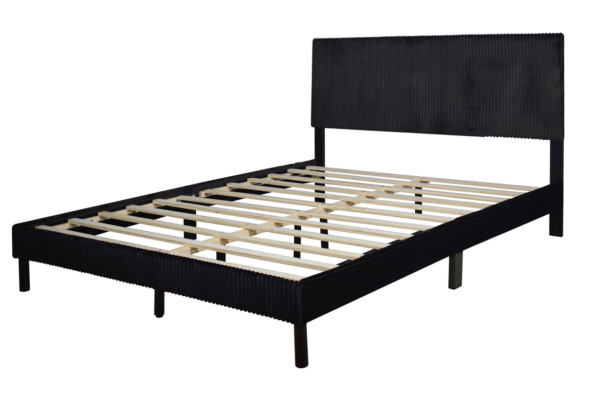 Modern Black Full Platform Bed by Happy Homes at Eve Furniture