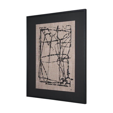 Modern Work 1 by Mercana Studio a Hand Embellished Textured Framed Art Print Matted under Glass by Mercana at Eve Furniture