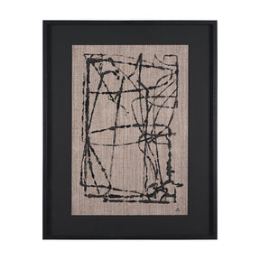 Modern Work 1 by Mercana Studio a Hand Embellished Textured Framed Art Print Matted under Glass by Mercana at Eve Furniture