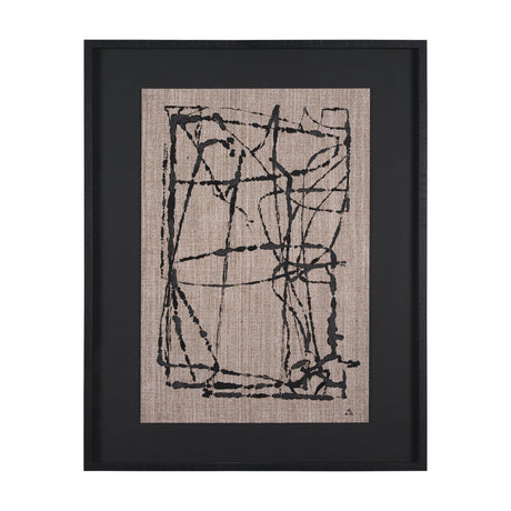 Modern Work 1 by Mercana Studio a Hand Embellished Textured Framed Art Print Matted under Glass by Mercana at Eve Furniture