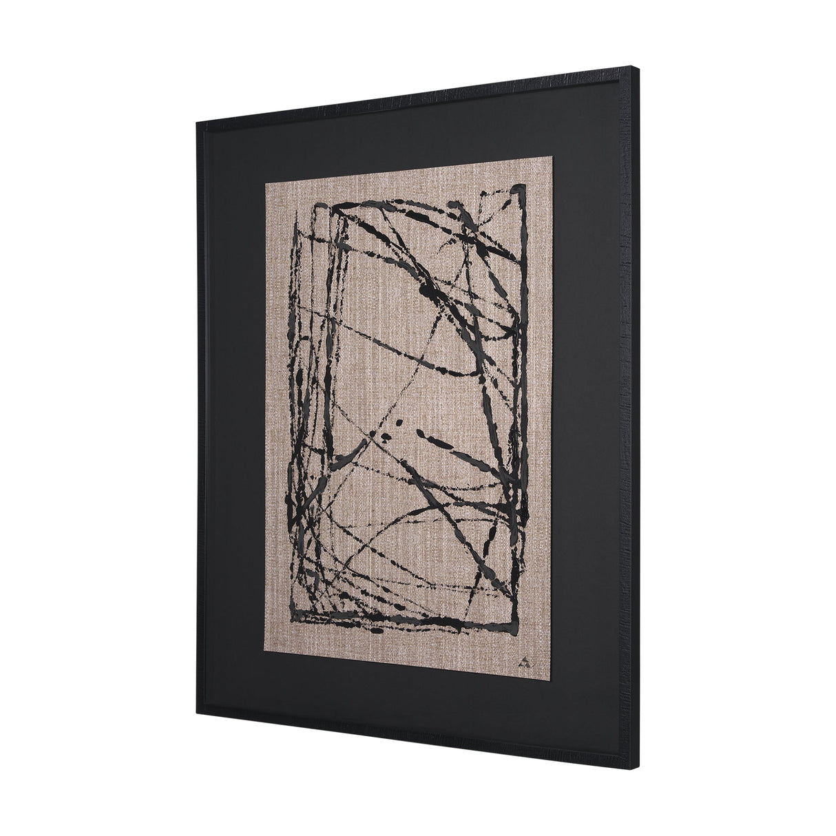 Modern Work 2 by Mercana Studio a Hand Embellished Textured Framed Art Print Matted under Glass by Mercana at Eve Furniture