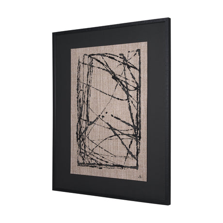 Modern Work 2 by Mercana Studio a Hand Embellished Textured Framed Art Print Matted under Glass by Mercana at Eve Furniture