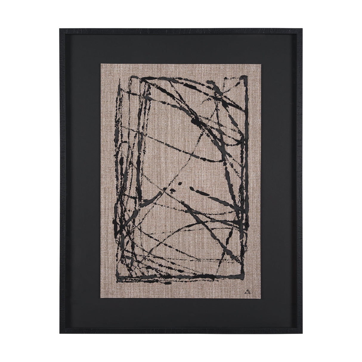 Modern Work 2 by Mercana Studio a Hand Embellished Textured Framed Art Print Matted under Glass by Mercana at Eve Furniture