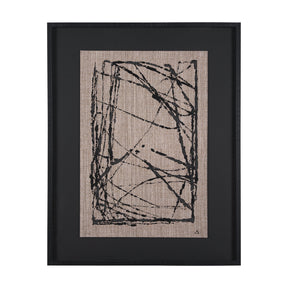 Modern Work 2 by Mercana Studio a Hand Embellished Textured Framed Art Print Matted under Glass by Mercana at Eve Furniture