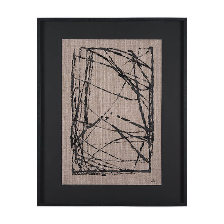 Modern Work 2 by Mercana Studio a Hand Embellished Textured Framed Art Print Matted under Glass by Mercana at Eve Furniture