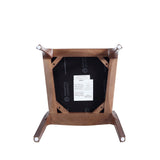 Moderno Stackable Dining Chair in Walnut and Black (Set of 2) by Manhattan Comfort at Eve Furniture