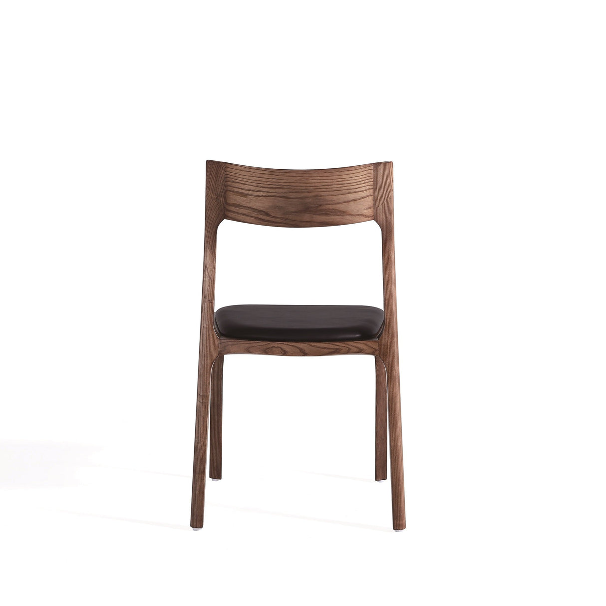 Moderno Stackable Dining Chair in Walnut and Black (Set of 2) by Manhattan Comfort at Eve Furniture