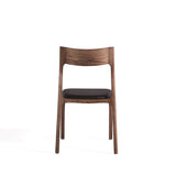 Moderno Stackable Dining Chair in Walnut and Black (Set of 2) by Manhattan Comfort at Eve Furniture