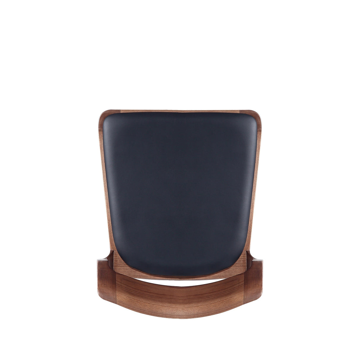 Moderno Stackable Dining Chair in Walnut and Black (Set of 2) by Manhattan Comfort at Eve Furniture