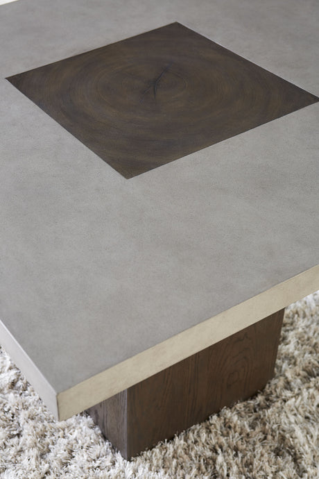 Modesto Concrete Top Wood Base Dining Table in Natural Concrete and French Roast by Modus Furniture at Eve Furniture