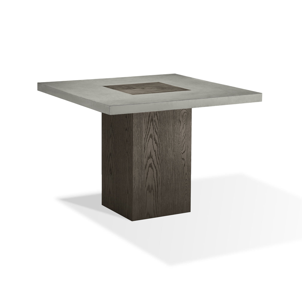 Modesto Concrete Top Wood Base Dining Table in Natural Concrete and French Roast by Modus Furniture at Eve Furniture