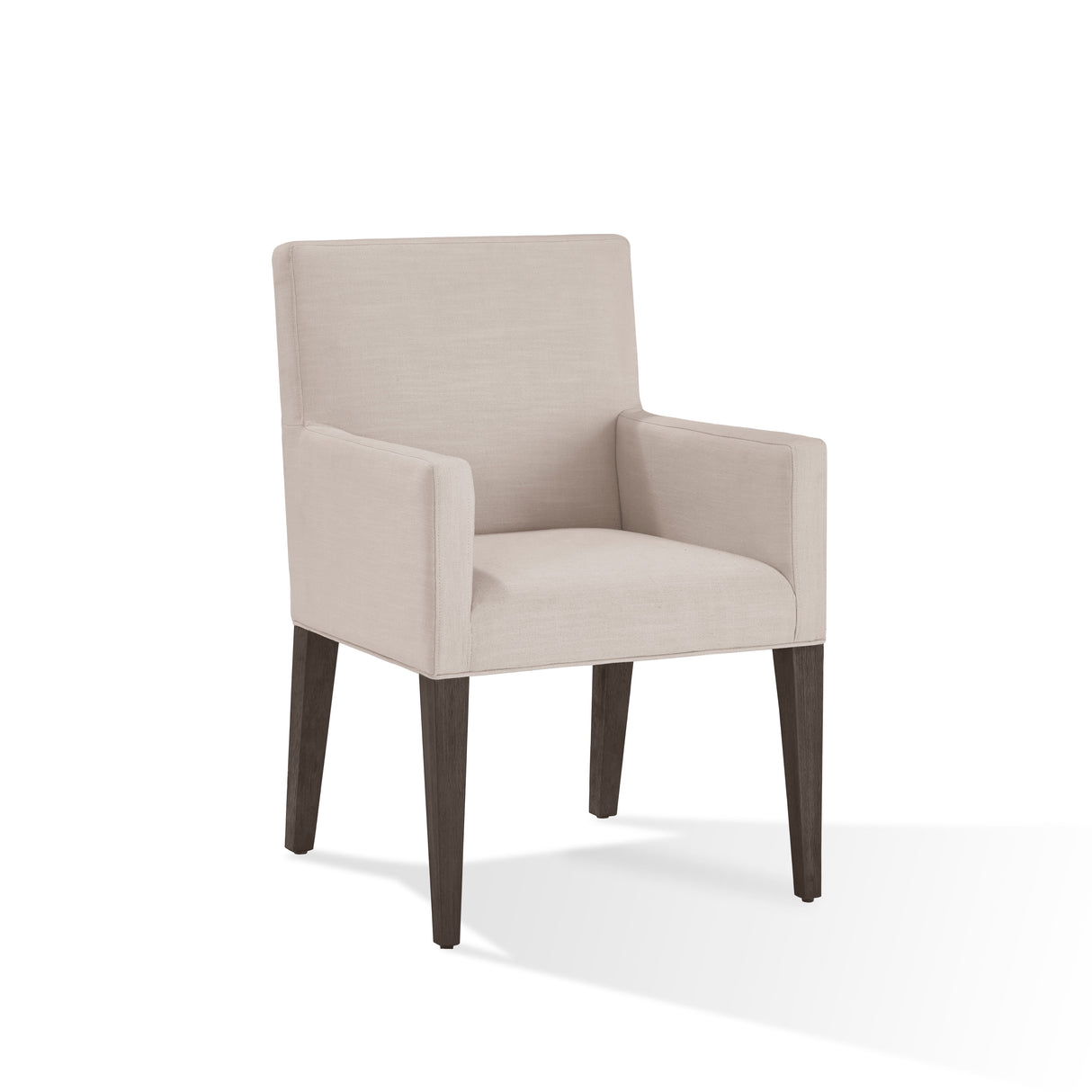 Modesto Upholstered Arm Chair in Abalone Linen and French Roast (Set of 2) by Modus Furniture at Eve Furniture
