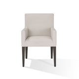 Modesto Upholstered Arm Chair in Abalone Linen and French Roast (Set of 2) by Modus Furniture at Eve Furniture