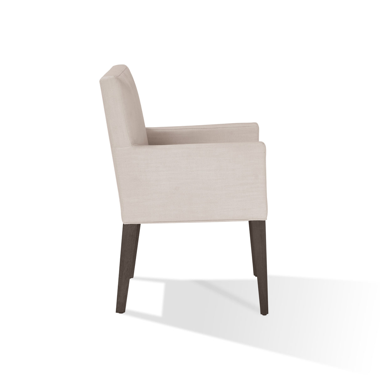 Modesto Upholstered Arm Chair in Abalone Linen and French Roast (Set of 2) by Modus Furniture at Eve Furniture