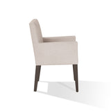 Modesto Upholstered Arm Chair in Abalone Linen and French Roast (Set of 2) by Modus Furniture at Eve Furniture