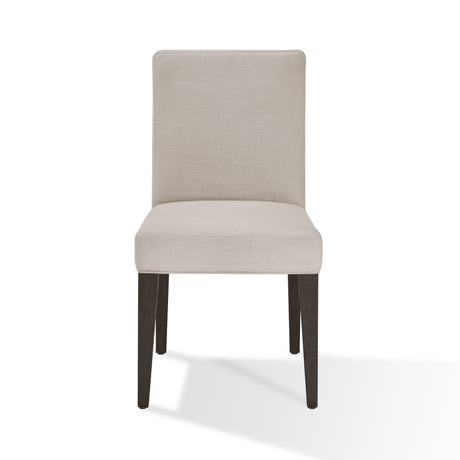 Modesto Upholstered Side Chair in Abalone Linen and French Roast (Set of 2) by Modus Furniture at Eve Furniture