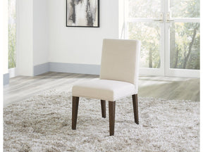 Modesto Upholstered Side Chair in Abalone Linen and French Roast (Set of 2) by Modus Furniture at Eve Furniture