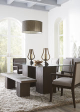 Modesto Wood Frame Upholstered Arm Chair in Koala Linen and French Roast (Set of 2) by Modus Furniture at Eve Furniture